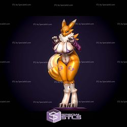 Renamon Super Thicc 200mm STL Files