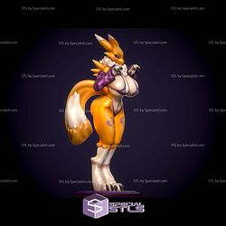 Renamon Super Thicc 200mm STL Files