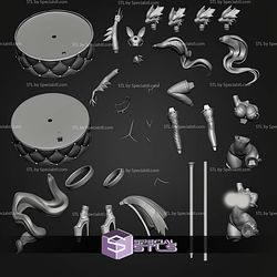 Reshiram Pole Dancer H280mm STL Files