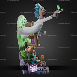 Rick and Morty Diorama 300mm STL Files