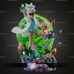 Rick and Morty Diorama 300mm STL Files