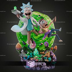 Rick and Morty Diorama 300mm STL Files