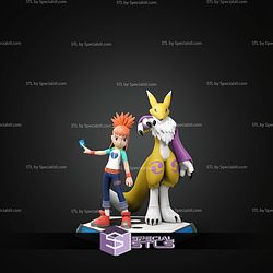 Rika Nonaka Ruki Makino and Renamon STL Files