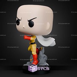 Saitama Funko 76mm STL Files