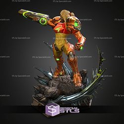 Samus Aran in Armor STL Files