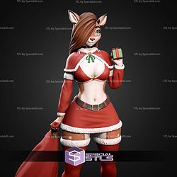 Santa Deer Furry STL Files