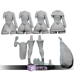 Santa Deer Furry STL Files