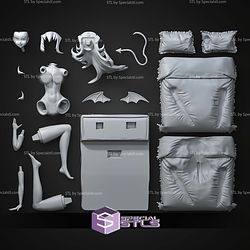 Scanty Panty and Stocking on Bed NSFW STL Files