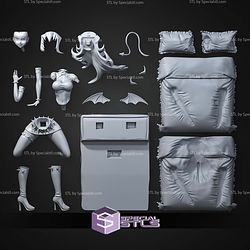 Scanty Panty and Stocking on Bed STL Files