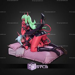 Scanty Panty and Stocking on Bed STL Files