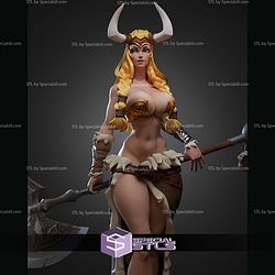 Sigrid Viking Girl 160mm STL Files