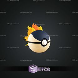 Super Basic Pokemon Cyndaquil Pokeball