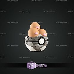 Super Basic Pokemon Dugtrio Pokeball