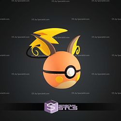 Super Basic Pokemon Raichu Pokeball