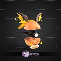 Super Basic Pokemon Raichu Pokeball