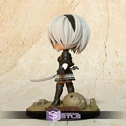 2B Nier Automata Chibi 107mm STL Files