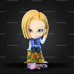 Android 18 Chibi 110mm STL Files