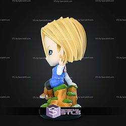 Android 18 Chibi 110mm STL Files