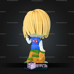 Android 18 Chibi 110mm STL Files