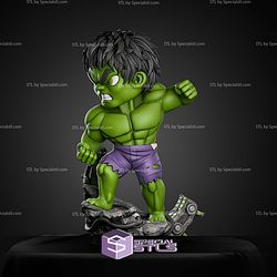 Angry Hulk Smash Chibi STL Files
