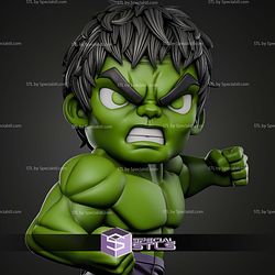 Angry Hulk Smash Chibi STL Files