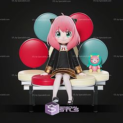 Anya Forger 150mm Sitting Pose STL Files