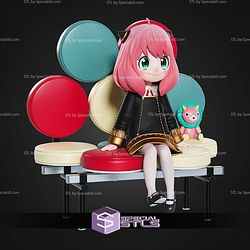 Anya Forger 150mm Sitting Pose STL Files