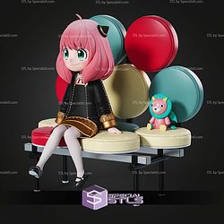 Anya Forger 150mm Sitting Pose STL Files