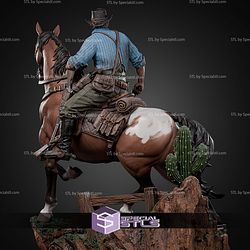 Arthur Morgan on Horse 344mm STL Files