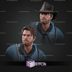Arthur Morgan on Horse 344mm STL Files