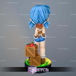 Blacksmith Girl Ragnarok Chibi 113mm STL Files