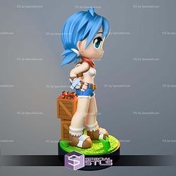 Blacksmith Girl Ragnarok Chibi 113mm STL Files
