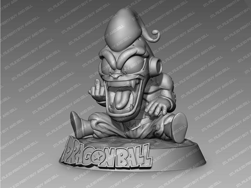 STL file dragon ball majin boo 🐉・3D printing idea to download・Cults