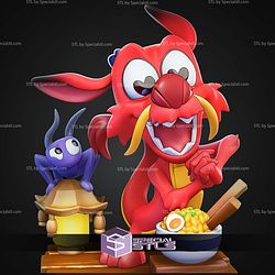 Chibi Mushu Mulan 84mm STL Files