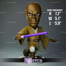 Chibi STL Collection Mace Windu