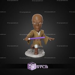 Chibi STL Collection Mace Windu