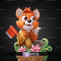 Chibi Tod 77mm The Fox and the Hound STL Files