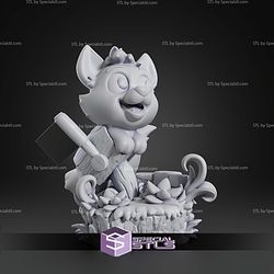 Chibi Tod 77mm The Fox and the Hound STL Files