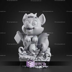 Chibi Tod 77mm The Fox and the Hound STL Files