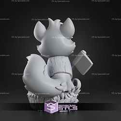 Chibi Tod 77mm The Fox and the Hound STL Files