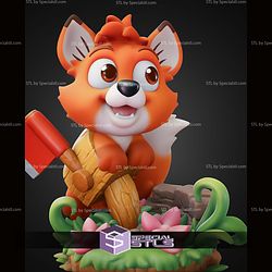 Chibi Tod 77mm The Fox and the Hound STL Files