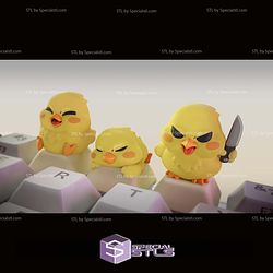 Chicken Keycap STL Files