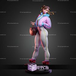 Chun Li Street Fighter Gym 299mm STL Files