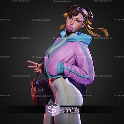 Chun Li Street Fighter Gym 299mm STL Files