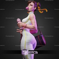 Chun Li Street Fighter Gym 299mm STL Files