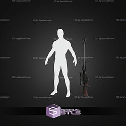 Cosplay STL Files Anti Material Rifle Fallout