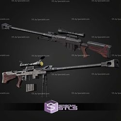 Cosplay STL Files Anti Material Rifle Fallout