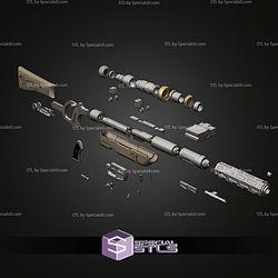 Cosplay STL Files Mandalorian and Grogu Blaster Rifle