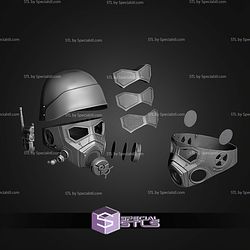 Cosplay STL Files NCR Ranger Helmet Fallout V4