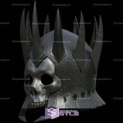 Cosplay STL Files Realistic Eredin Witcher Helmet